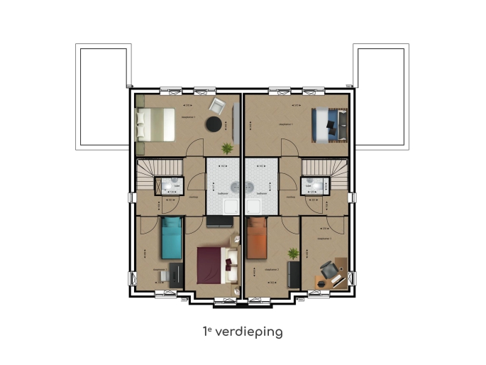 Laan van Beatrix, 2-onder-1-kapwoningen, Eengezinswoning, Apeldoorn